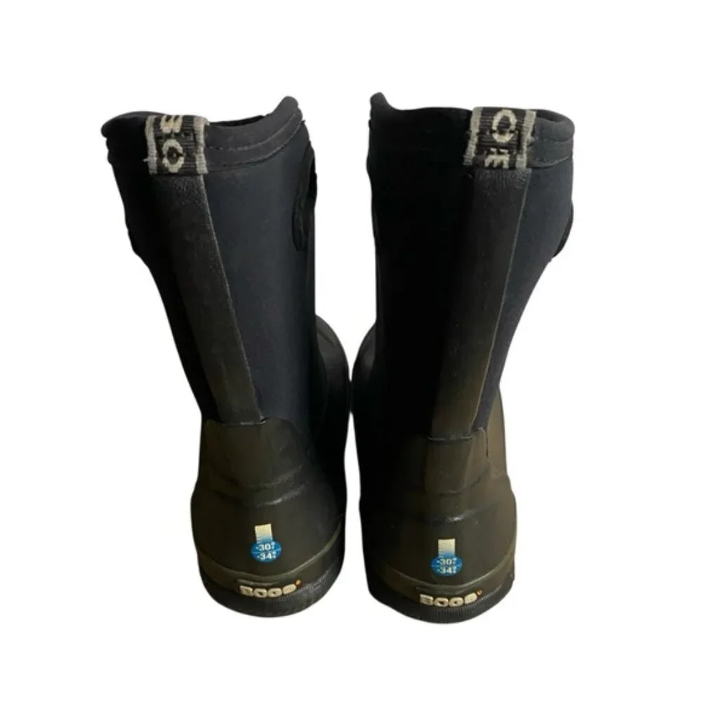 Bogs Kid's York Black Classic High Insulated Waterproof Boots
